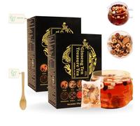 Coffret complet de thés au ginseng, 2 sachets de thés aux cinq trésors, naturels pour les reins, pour hommes et femmes (30 à 60 sachets) (10 Trésors PLUS)