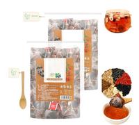 Coffret complet de thés au ginseng, 2 sachets de thés aux cinq trésors, naturels pour les reins, pour hommes et femmes (30 à 60 sachets) (5 Trésors)