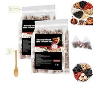 Coffret complet de thés au ginseng, 2 sachets de thés aux cinq trésors, naturels pour les reins, pour hommes et femmes (30 à 60 sachets) (8 Trésors)