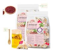 Coffret complet de thés au ginseng, 2 sachets de thés aux cinq trésors, naturels pour les reins, pour hommes et femmes (30 à 60 sachets) (Haricots rouges)