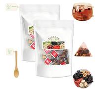 Coffret complet de thés au ginseng, 2 sachets de thés aux cinq trésors, naturels pour les reins, pour hommes et femmes (30 à 60 sachets) (6 Trésors)