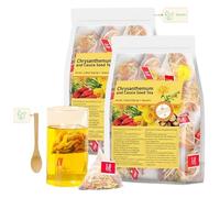 Coffret complet de thés au ginseng, 2 sachets de thés aux cinq trésors, naturels pour les reins, pour hommes et femmes (30 à 60 sachets) (Chrysanthème)