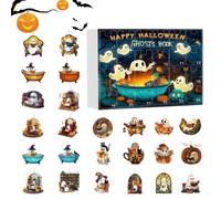 Coffret Compte À Rebours d'Halloween Ornement Fantôme Effrayant Décoratif