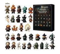 Coffret Compte À Rebours Halloween, 24 Nuits D'effroi, Halloween Avents Calendrier 2025, Mini Figurines Horreur Halloweens Décor, D'horreur À Collectionner, Effrayante, Fantôme, Citrouilles (C)