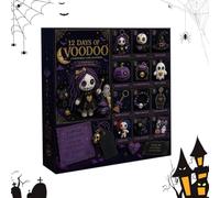 Coffret Compte À Rebours Halloween Mignon Sur Thème Sombre 12 Jours