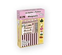 Coffret cosy kitchen mini magnets - au coffee shop: Coffret - 6 mini magnets - cosy - kitchen - coffee shop - 30 recettes illustrées