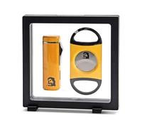 coffret coupe-cigare et briquet che guevara jaune