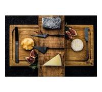 Coffret couteaux a fromages et beurre - STYLE DE VIE - Acier inoxydable - 6 pieces - Noir