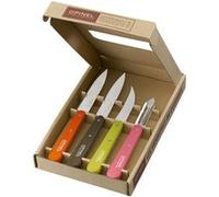 Coffret Couteaux de Cuisine Opinel Les Essentiels Fifties Mandarine, Poivre, Tilleul et Fuchsia G