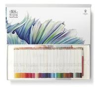 Winsor & Newton - Coffret de crayons aquarelle beaux-arts 50 pièces