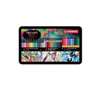 Coffret créatif Arty 36 feutres et crayons de couleurs pointes assorties