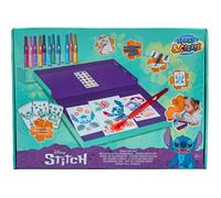 Coffret créatif - Canenco Disney Stitch - 16 pochoirs réutilisables - 12 feutres à souffler - 3 à 6 ans