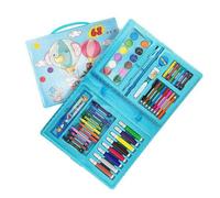 Coffret créatif de dessin et peinture - 68 PCS - Bleu - 68 pièces - boîte de rangement portable - mixte (enfants/adolescents)