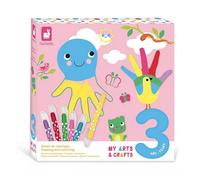 Janod – Dessin et coloriage enfant – My Arts et Crafts – 8 tableaux, 10 dessins pas à pas