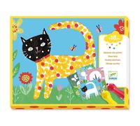 Coffret créatif - Djeco - Dessiner des points à petits points - Pour enfant de 18 mois et plus - Multicolore