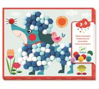 Djeco Coffret créatif Tableau de pompons Des chiens à caresser Multicolore TU