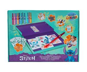 Coffret Créatif Lilo et Stitch avec Pochoirs et Feutres