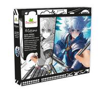 Coffret créatif Manga Layout et Marqueurs Héros guerriers Sycomore