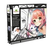 Coffret créatif Manga Layout et Marqueurs Kemonomimi Sycomore