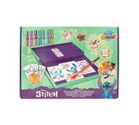 Coffret Créatif Mercier Lilo Et Stitch 16 Pochoirs 12 Feutres À Souffler