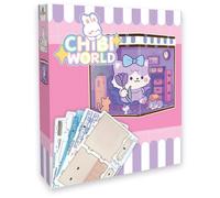 Coffret créatif miniature - SYCOMORE - Chibi Box Chat - Univers lumineux - Décoration 3D - Éclairage intégré