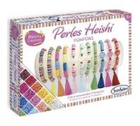 Sentosphère - Perles Heishi Pompons - Coffret créatif pour enfants dès 8 ans - Crée des bracelets avec plus de 1400 perles et 10 pompons - 80001