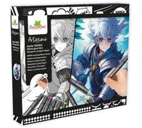 Coffret créatif - SYCOMORE - Layout et marqueurs - Héros guerriers - Dès 10 ans