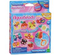Coffret création de bijoux - AQUABEADS - Bagues étincelantes - Mixte - Rose - A partir de 4 ans