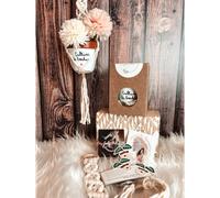 Coffret cultiver le bonheur - cadeau plantes & macramé
