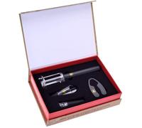 Coffret d'accessoires à vin - Laguiole - Tire-bouchon à Pression d'air - 4 pièces - Élégance - Chic