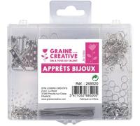 Coffret d'accessoires création Bijoux Coloris Argent
