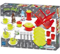 Jouets Ecoiffier - 2619 - Accessoires de dînette - 100 % Chef - 39 pièces - Dès 18 mois - Fabriqué en France