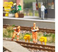 Coffret d'action, Manœuvre et maître de wagon, époque V-VI - BUSCH 79921 - HO 1/