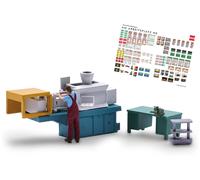 Coffret d'actions, Machine de moulage par injection - BUSCH 79903 - HO 1/87