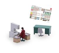 Coffret d'actions, Machine de tampographie - BUSCH 79906 - HO 1/87