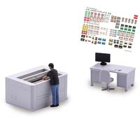 Coffret d'actions, Machine laser - BUSCH 79904 - HO 1/87