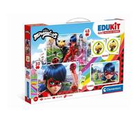 Clementoni - 18289 - Edukit 4 en 1 - Miraculous (Puzzles De 30 Et 48 Pièces, 6 Cubes Et Un Mémo) - Jeu De Cartes Enfants, Jeu Éducatif 4 Ans, Jeu De Paires et Puzzle Enfants - Fabriqué en Italie