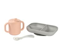 Coffret D'apprentissage Silicone + Tasse - Pink - Beaba
