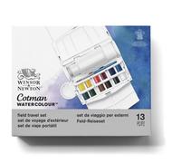 Coffret d'aquarelle Cotman Field Plus 12 demi-godets - WINSOR & NEWTON - pour peindre en extérieur