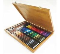 Coffret d'art - Conté à Paris - 84 carrés - 70 carrés couleur - 14 carrés esquisse - Accessoires inclus
