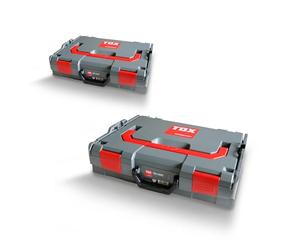 Coffret d'assortiment TOX L-BOXX en kit, empilable et encliquetable avec le système L-BOXX, insert pour petites pièces à 8 compartiments, rangement clair pour chevilles, kit de 2 pièces, 094909150