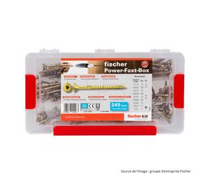 Coffret d'assortiment vis PowerFast (245 pcs) - FISCHER 667005