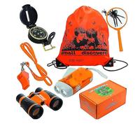Coffret d'aventure en plein air pour enfants : jumelles, loupe, sac à dos et outils d'exploration
