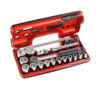 Coffret Douilles 1/2"" 6 Pans Métriques - FACOM - S.161DBOX1PB - Avec Cliquet à Manche Rotatif S.360