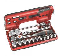 Coffret Dbox Douille 1/2" - 6 Pans - 21 Pièces