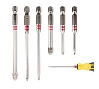 Coffret d'de Tournevis et Forets - 6 pièces de précision 1,5-6 mm - Jeu D'Multi-Tailles Hexagonaux,Pour Travail Du Bois, Menuiserie, Assemblage De Meubles, Bricolage, Chantier