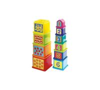 Coffret de 10 Cubes Gigogne A Empiler Ou A Emboiter - Jouet D Eveil - Jeu Educatif Enfant - 1 er Age