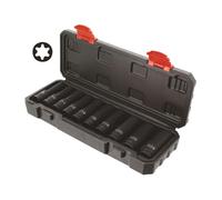 Coffret de 10 douilles à chocs torx femelle 1/2