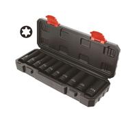 Coffret de 10 douilles à chocs torx femelle 1/2