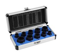 Yosoo Coffret de 10 Extracteur de Boulon Verrouillage Douille Dégraissant Outil de Filetage (Long)